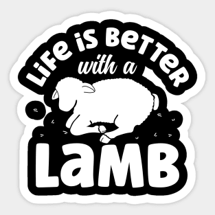 Life is Better With a Lamb Sticker